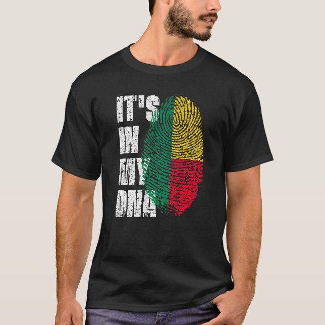 It's In My Dna Benin Flag Beninese African T-Shirt (Front)