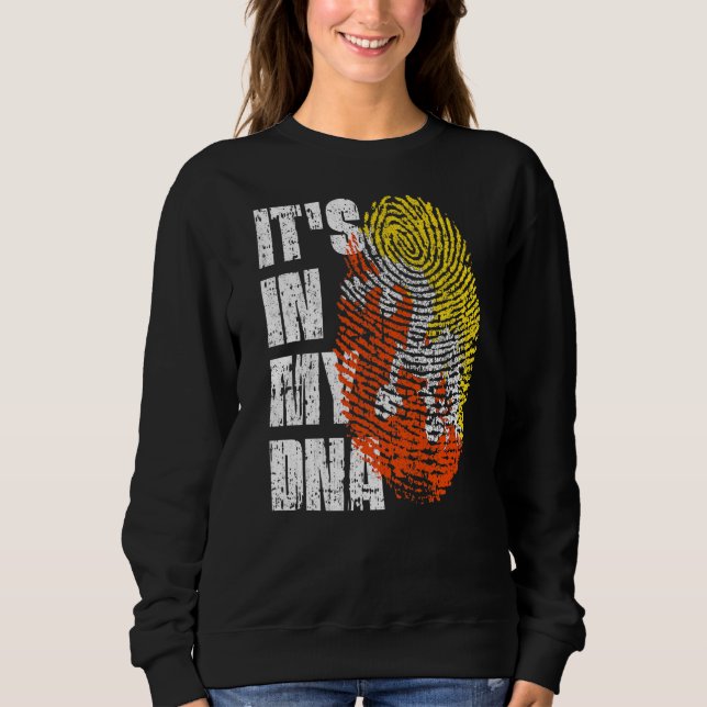 It's In My Dna Bhutan Flag Bhutanese Sweatshirt (Front)