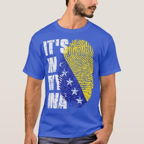 ITS IN MY DNA bosnia and herzegovina Flag Boy Girl T_Shirt