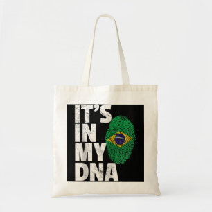 IT'S IN MY DNA Brazilian Brazil Flag Men Women Pri Tote Bag