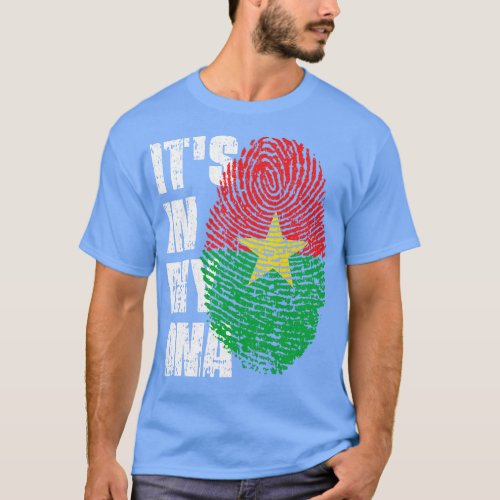 ITS IN MY DNA Burkina Faso Flag Boy Girl Gift T_Shirt