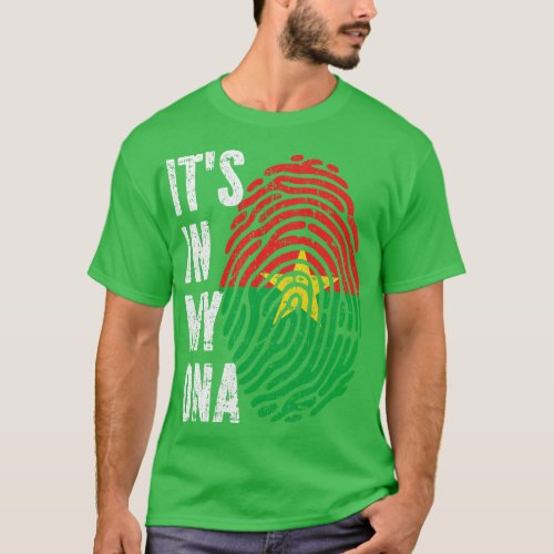 ITS IN MY DNA Burkina Faso Flag Men Women Kids T_Shirt