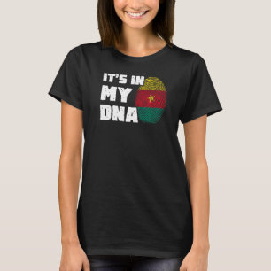 It's In My DNA Cameroon Flag Fingerprint Men Women T-Shirt