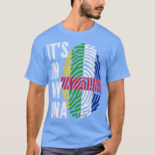 ITS IN MY DNA Central African Republic Flag Men Wo T_Shirt