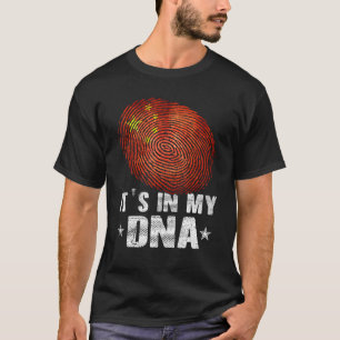 It's In My DNA China Flag Chinese Retro I Stand Wi T-Shirt