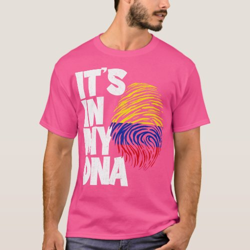 ITS IN MY DNA Colombia Flag Men Women Kids 1 T_Shirt