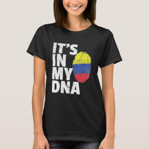 Its In My Dna Colombia Flag Pride National Country T-Shirt
