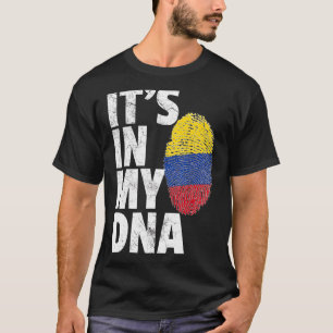It's In My Dna Colombian Colombia Flag Souvenir T-Shirt