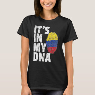 It's In My Dna Colombian Colombia Flag Souvenir T-Shirt
