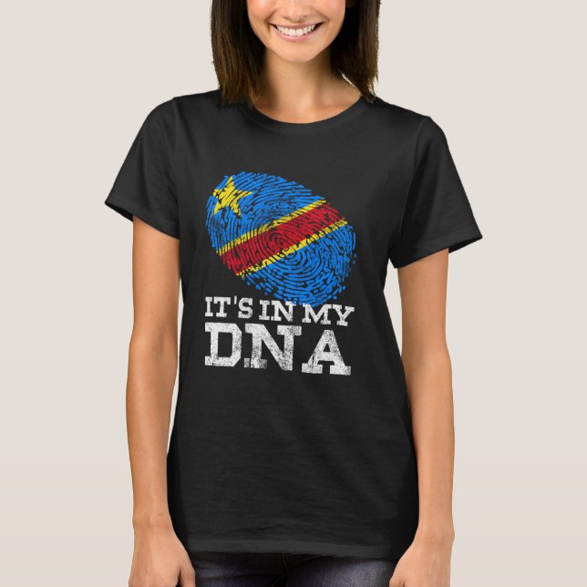 It's In My DNA Congolese Gifts African Tee DRC DR  (Front)