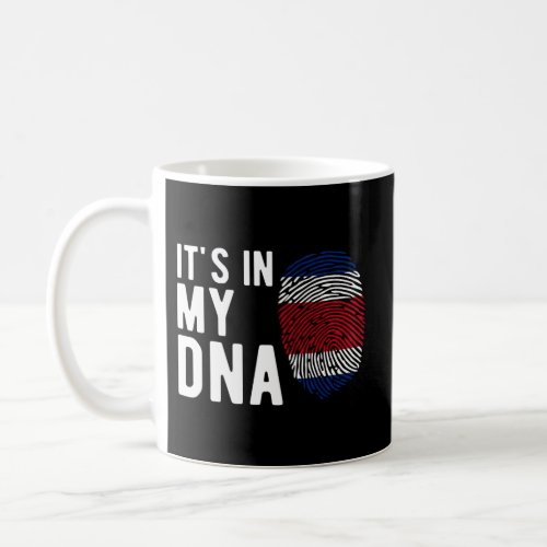 ItS In My Dna Costa Rica Flag Costa Rican Coffee Mug