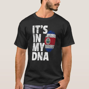 It's In My Dna Costa Rica Flag Country Souvenir T-Shirt