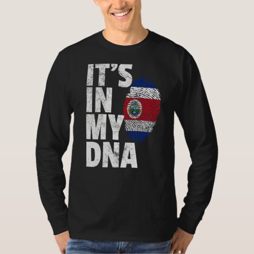 Its In My Dna Costa Rica Flag   Country Souvenir T_Shirt