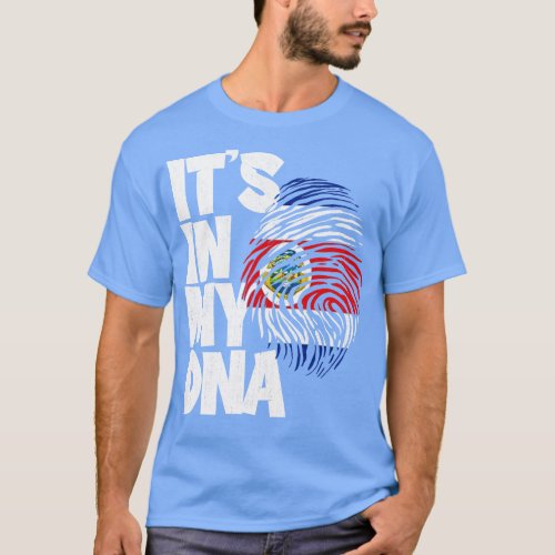 ITS IN MY DNA Costa rica Flag Men Women Kids 1 T_Shirt