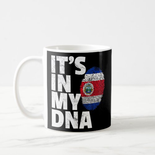 Its In My Dna Costa Rica Flag Pride National Count Coffee Mug