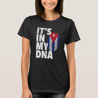 It's In My Dna Cuba Flag Cuban Pride Mens Womens R T-Shirt