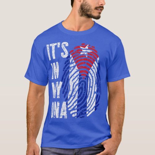 ITS IN MY DNA Cuba Flag Cuban Pride Mens Womens Re T_Shirt