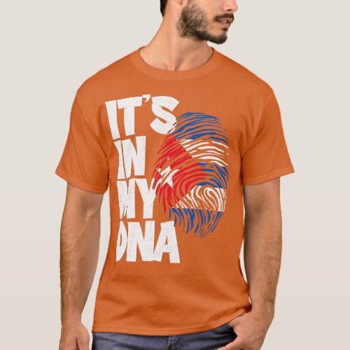 ITS IN MY DNA Cuba Flag Men Women Kids T_Shirt