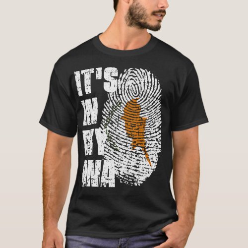 ITS IN MY DNA Cyprus Flag Boy Girl Gift T_Shirt