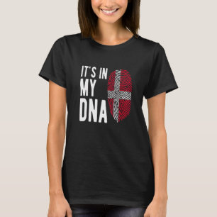 It's In My Dna Denmark Flag Danish T-Shirt