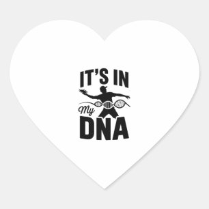 It's in My Dna Disc Golf Heart Sticker