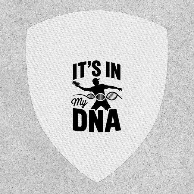 It's in My Dna Disc Golf Patch (Front)