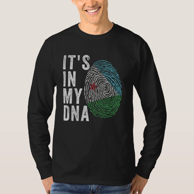 It's In My DNA - Djibouti Flag T-Shirt (Front)
