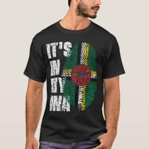IT'S IN MY DNA Dominica Flag Boy Girl Gift T-Shirt