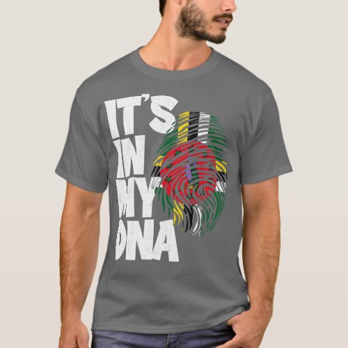ITS IN MY DNA Dominica Flag Men Women Kids 1 T_Shirt
