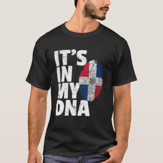 Its In My Dna Dominican Republic Flag Pride Nation T-Shirt