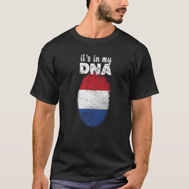 It's In My Dna Dutch Flag Proud Netherlands Nld T-Shirt (Front)