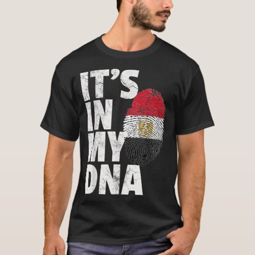 ITS IN MY DNA Egypt Egyptian Flag Men Women Kids  T_Shirt