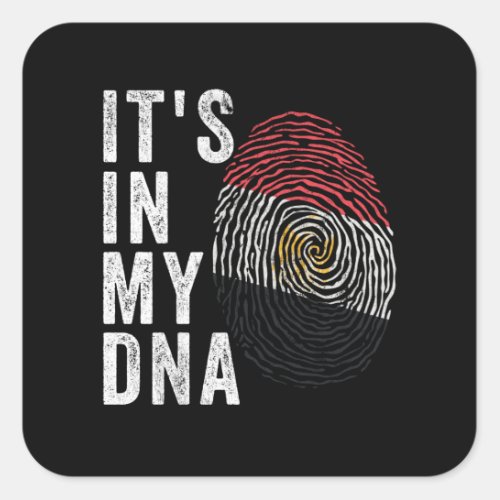 Its In My DNA _ Egypt Flag Square Sticker