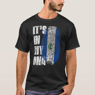 It's In My Dna El Salvador Flag Salvadoran T-Shirt