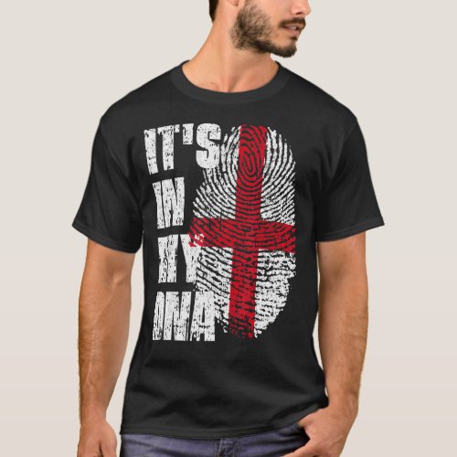 Its In My Dna England Flag English T_Shirt