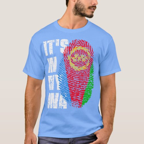 ITS IN MY DNA Eritrea Flag Boy Girl Gift T_Shirt