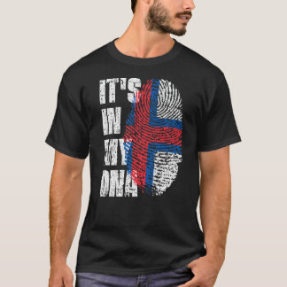 It's In My Dna Faroe Islands Flag Faroese T-Shirt