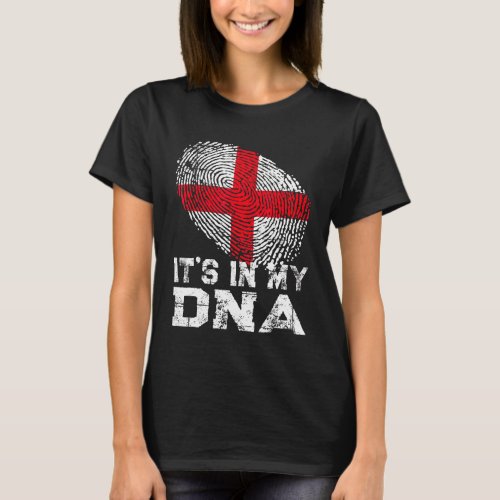 Its In My Dna Fingerprint X0008 England Flag T_Shirt