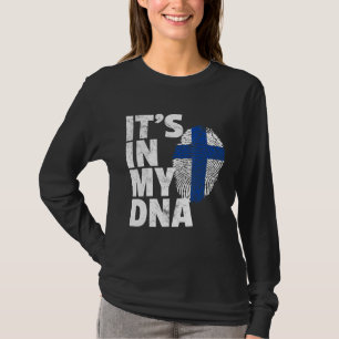 Its In My Dna Finland Flag Pride National Country  T-Shirt