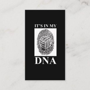It's in my DNA - Funny volleyball Saying Business Card