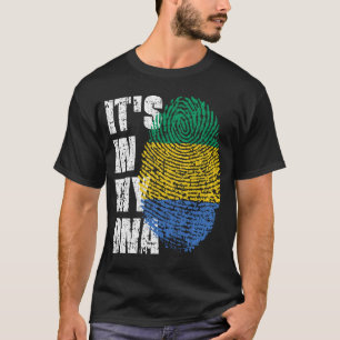 IT'S IN MY DNA Gabon Flag Boy Girl Gift T-Shirt