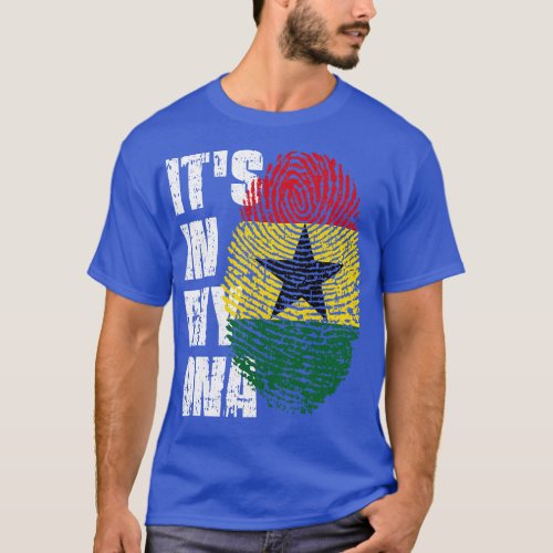 ITS IN MY DNA Ghana Flag Boy Girl Gift T_Shirt