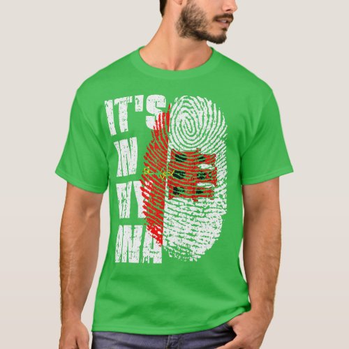 ITS IN MY DNA Gibraltar Flag Boy Girl Gift T_Shirt