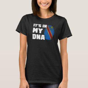 It's In My DNA Gr Congo Flag Fingerprint Men Women T-Shirt