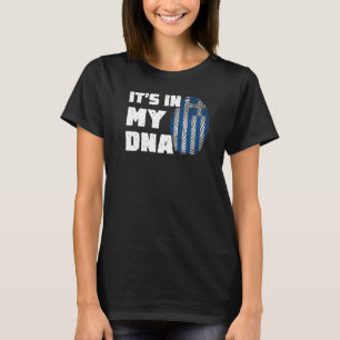 It's In My DNA Greece Flag Fingerprint Men Women T-Shirt