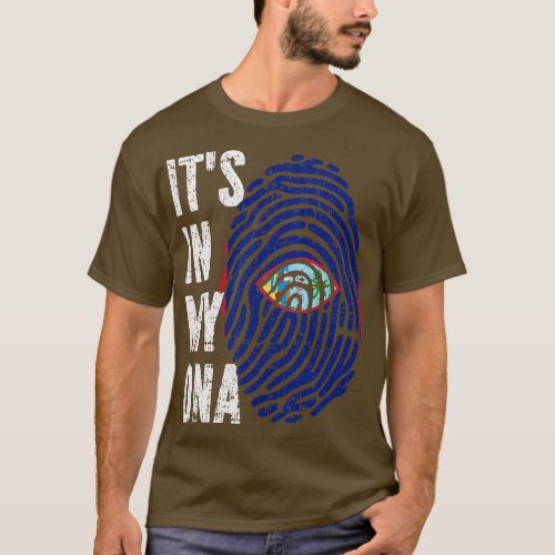 ITS IN MY DNA Guam Flag Men Women Kids T_Shirt