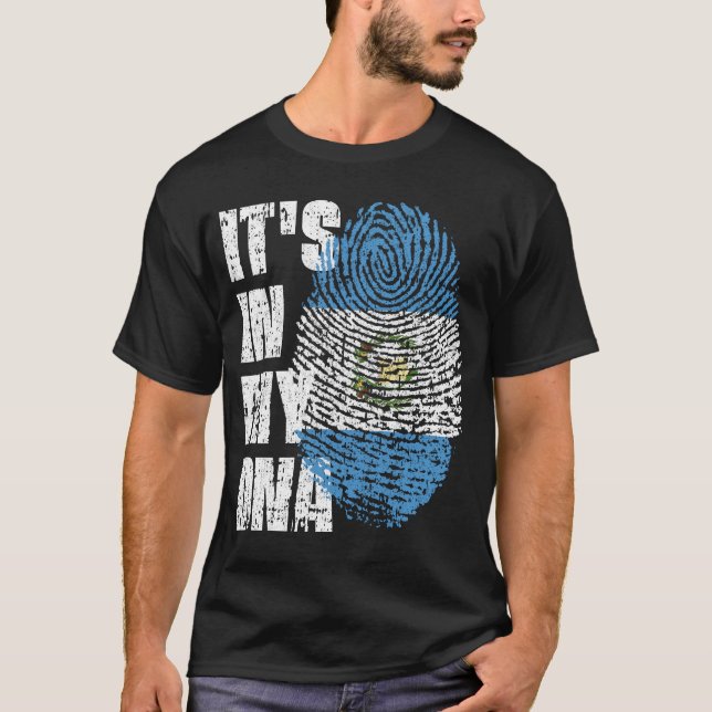 IT'S IN MY DNA Guatemala Flag Boy Girl Gift T-Shirt (Front)