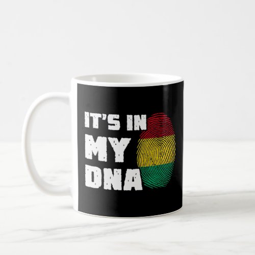 Its In My DNA Guinea Flag Fingerprint Men Women  Coffee Mug