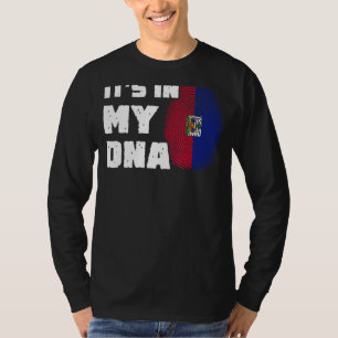 It's In My DNA Haiti Flag Fingerprint Men Women T-Shirt