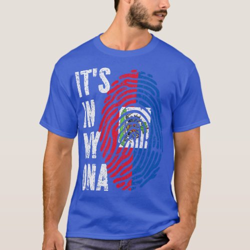 ITS IN MY DNA Haiti Flag Men Women Kids T_Shirt